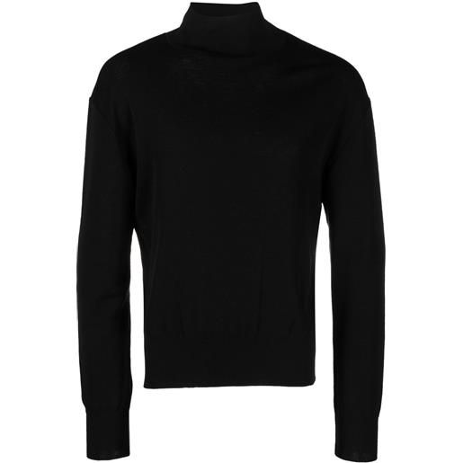LEMAIRE maglione con collo rialzato - nero