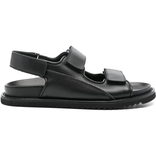 Doucal's sandali con doppia fascia - nero