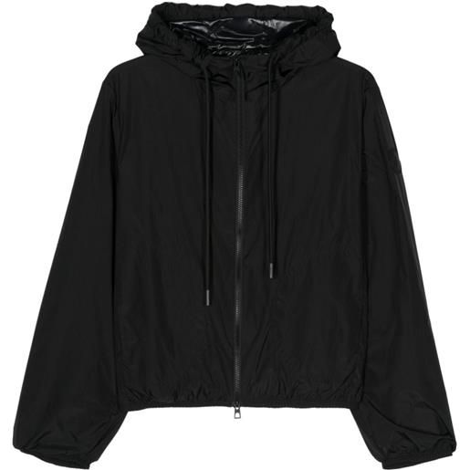 Moncler giacca cassie con cappuccio - nero