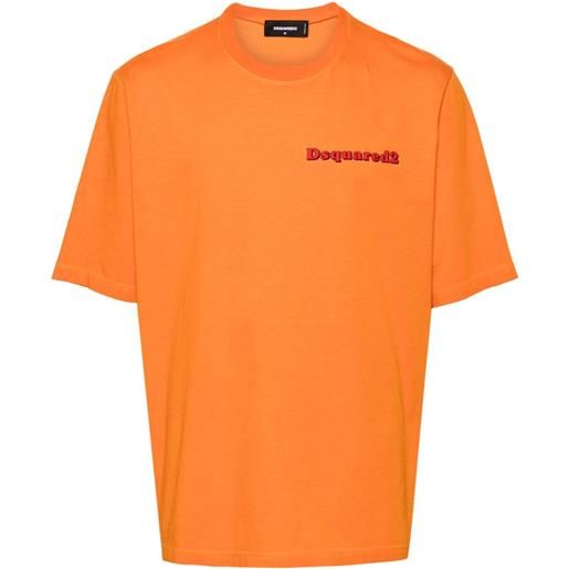 Dsquared2 t-shirt skater fit - arancione