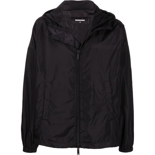 Dsquared2 giacca con zip - nero