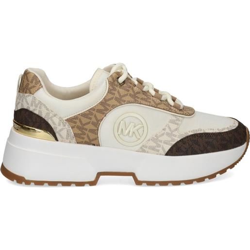 Michael Michael Kors sneakers percy con monogramma - toni neutri