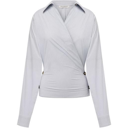 Philosophy Di Lorenzo Serafini camicia a righe - blu