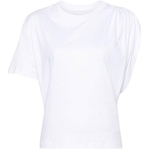 Laneus t-shirt asimmetrica - bianco