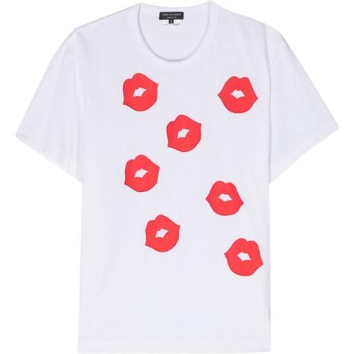 Comme des Garçons Homme Plus t-shirt con applicazione - bianco