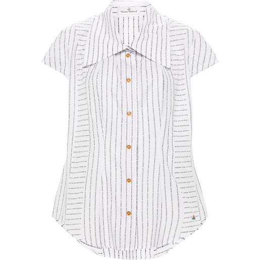 Vivienne Westwood camicia twisted bagatelle - bianco