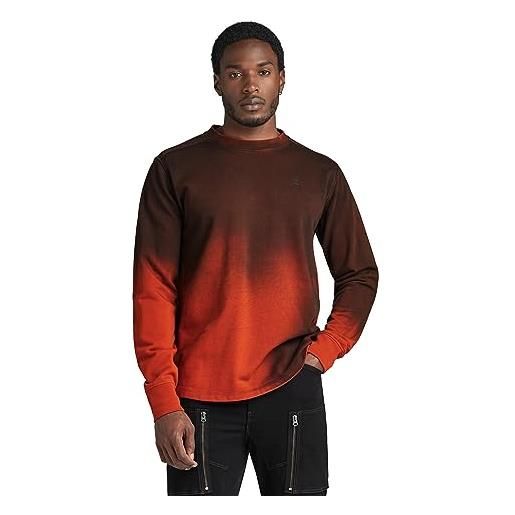 G-STAR RAW lash sweater, felpa uomo, olivastro (rooibos tea sprayed d18231-b782-g203), m