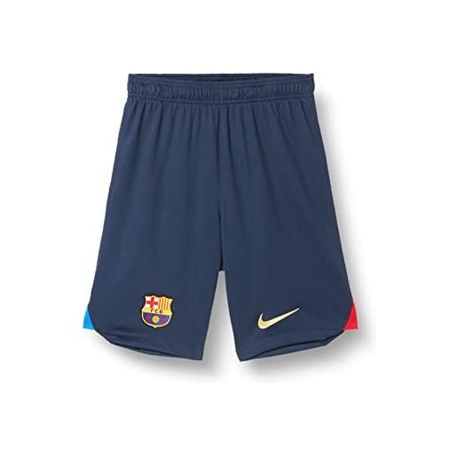 Nike fcb m nk df stad short hm pantaloni fc barcelona, ossidiana/university red/sesame, s uomo