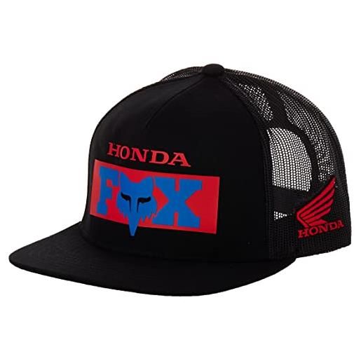 Fox Racing cappello honda snapback, nero 2, taglia unica uomo