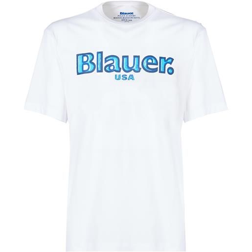 BLAUER t-shirt con logo sfumato
