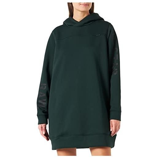 G-STAR RAW women's multi graphic loose hoodie sweat dress, verde (laub d22277-a971-4287), s