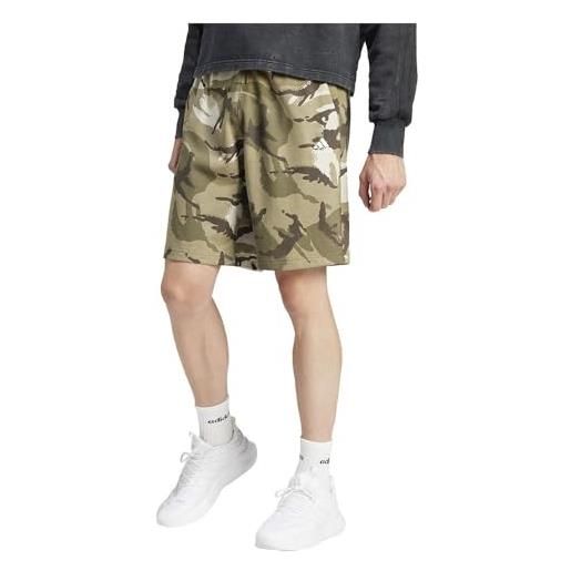 adidas seasonal essentials camouflage shorts pantaloncini casual, dgh solid grey, m men's