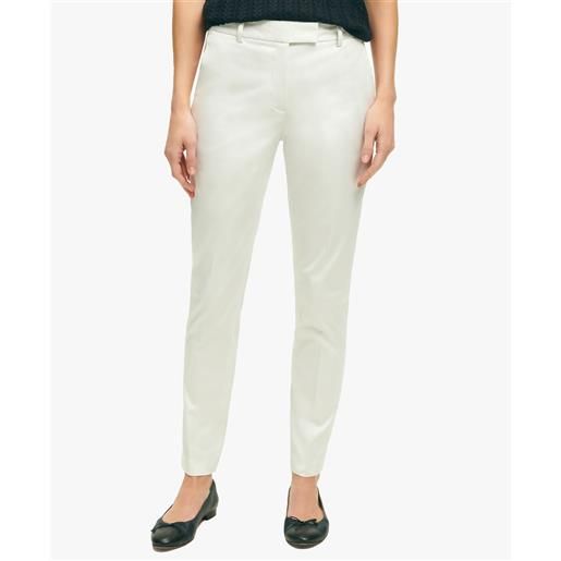 Brooks Brothers white cotton sateen pants