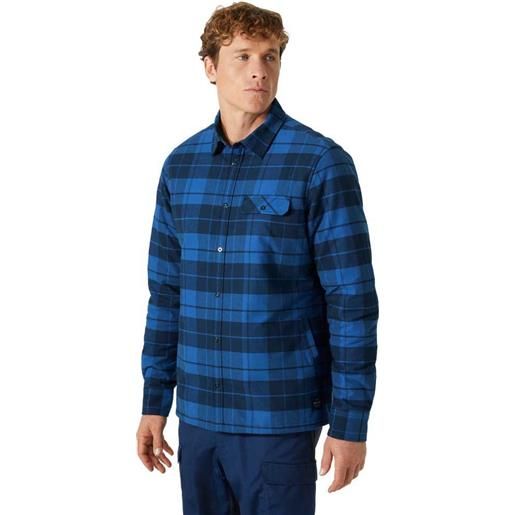 Helly Hansen lifaloft air insulator flannel long sleeve shirt blu m uomo