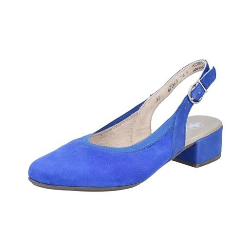Rieker 47063, scarpe basse donna, blu, 42 eu