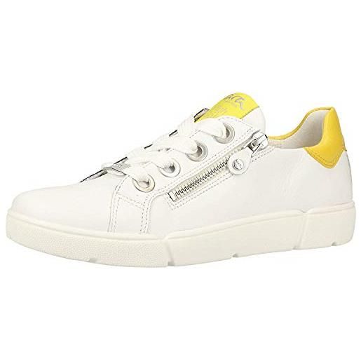 ARA roma, scarpe da ginnastica donna, bianco bianco giallo 06, 37.5 eu
