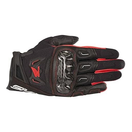 Alpinestars - guanti da moto smx-2 air carbon v2 glove black red - xl