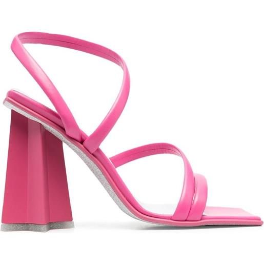 Chiara Ferragni sandali con tacco a stella - rosa