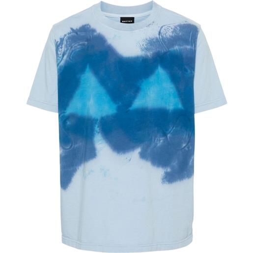 Botter t-shirt con fantasia tie-dye - blu