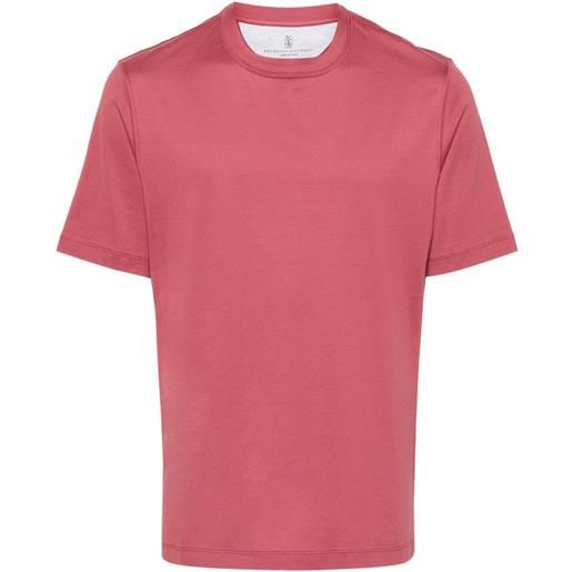Brunello Cucinelli t-shirt girocollo - rosa