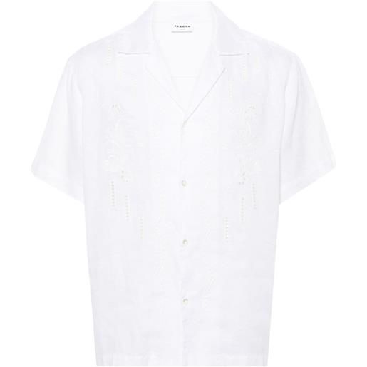 P.A.R.O.S.H. camicia con ricamo - bianco