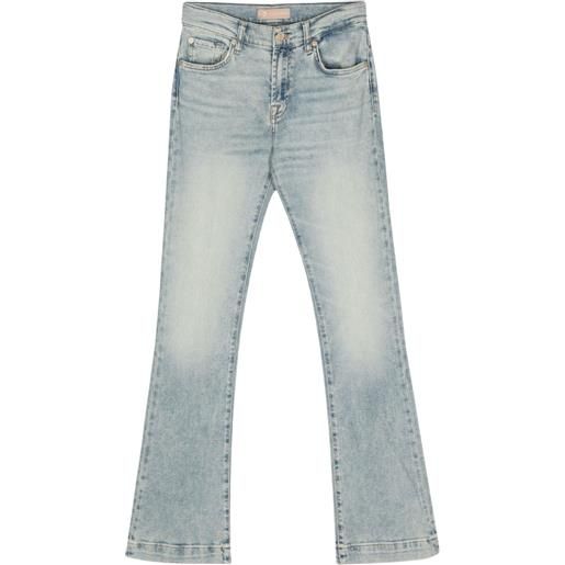 7 For All Mankind jeans svasati con applicazione - blu
