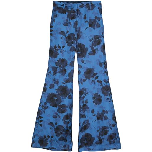 Alberto Biani pantaloni a fiori - blu