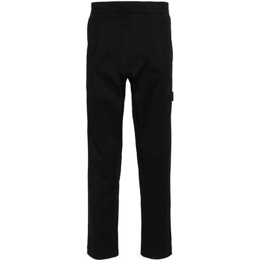 Low Brand pantaloni affusolati con pieghe - nero