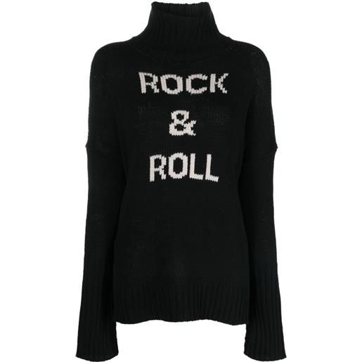 Zadig&Voltaire maglione con intarsio - nero