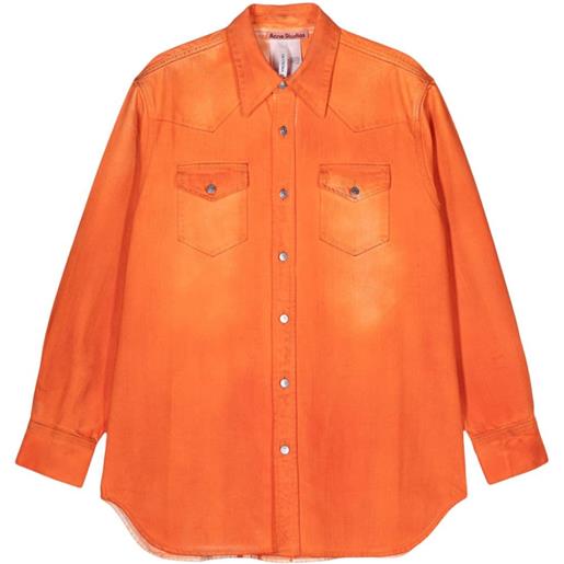 Acne Studios camicia denim - arancione