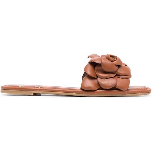 Valentino Garavani sandali con applicazioni - marrone