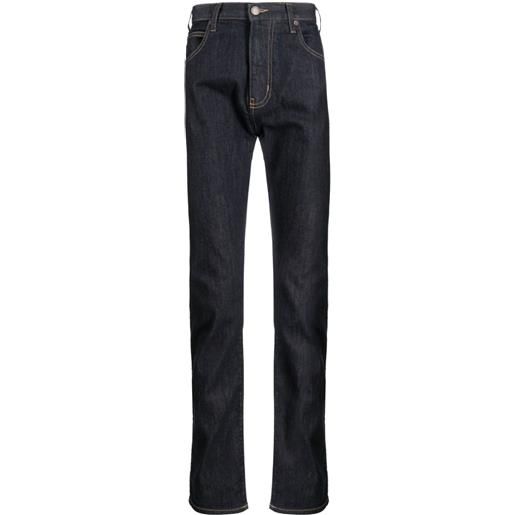 Emporio Armani jeans slim a vita bassa - blu