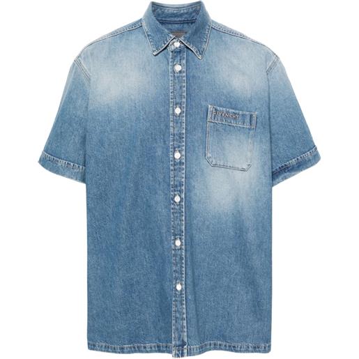 Givenchy camicia denim con colletto classico - blu