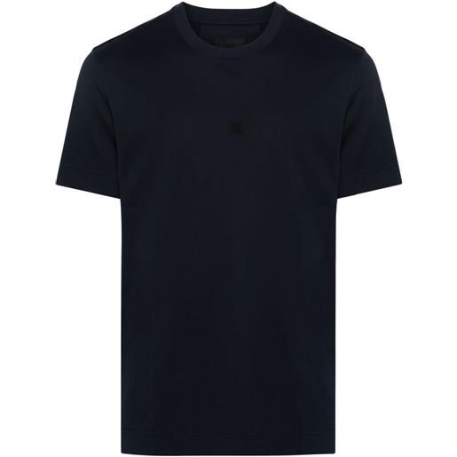Givenchy t-shirt con ricamo 4g - blu