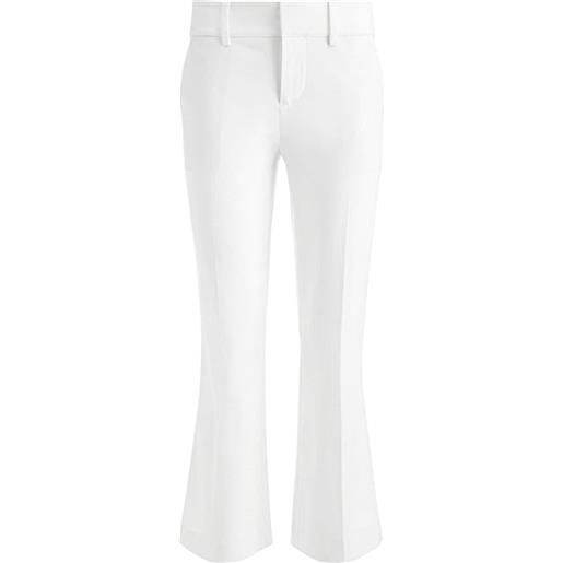 alice + olivia pantaloni janis crop - bianco