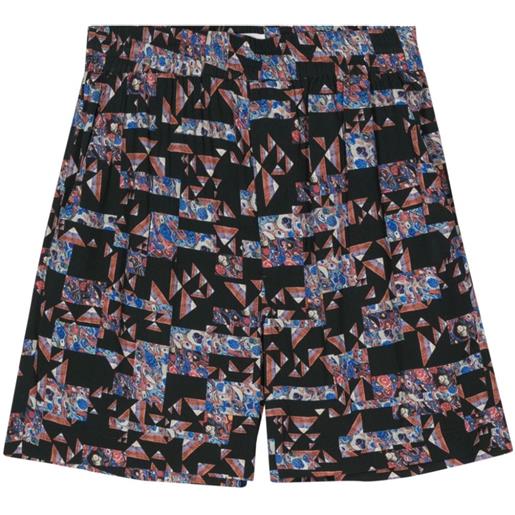 MARANT shorts vataya con stampa geometrica - blu