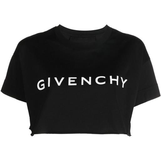 Givenchy t-shirt crop - nero