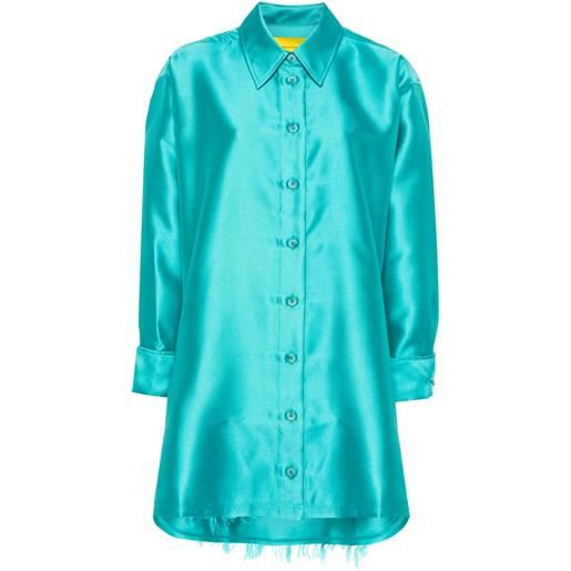 Marques'Almeida camicia oversize - blu
