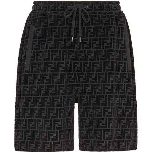 FENDI shorts con coulisse - nero