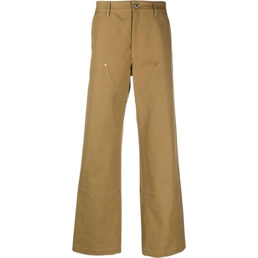 LOEWE pantaloni dritti da lavoro - marrone