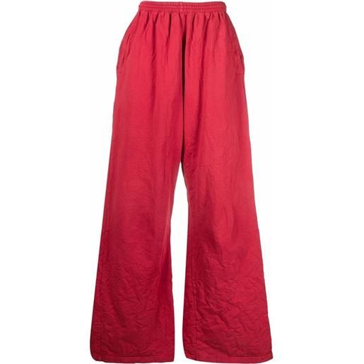 Balenciaga pantaloni a gamba ampia - rosso