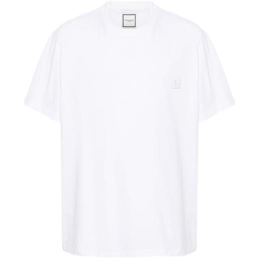 Wooyoungmi t-shirt con applicazione logo - bianco