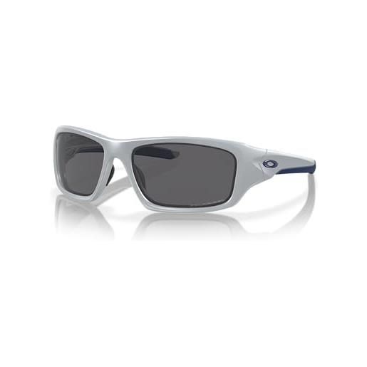 Oakley - occhiali da sole valve rettangolari, uomo, grigio (matte fog / grey polarized (s3)/grey polarized (s3))