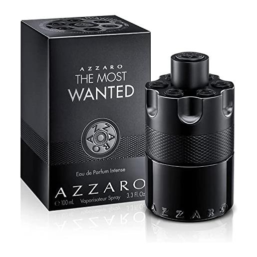 Azzaro the most wanted intense, eau de parfum uomo, 100 ml, profumo orientale legnoso