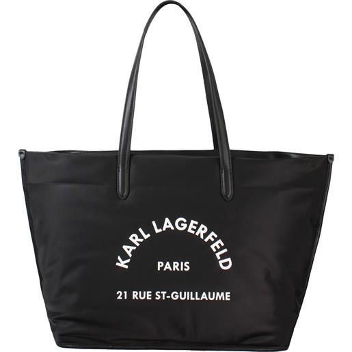 KARL LAGERFELD shopping bag nera per donna