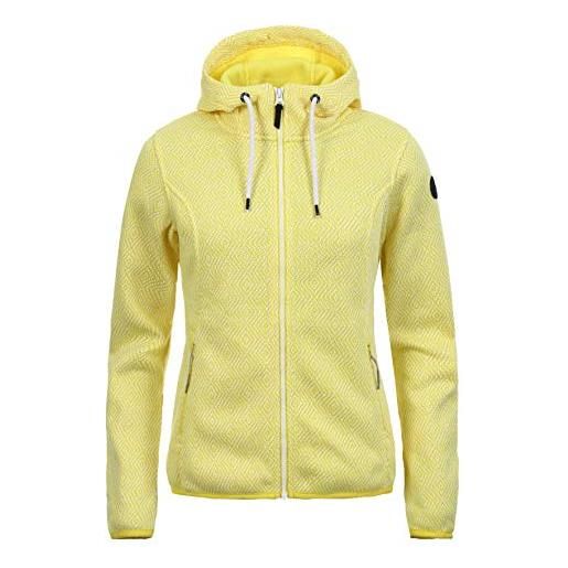 Icepeak giacca midlayer da donna ep adrian, giallo, m