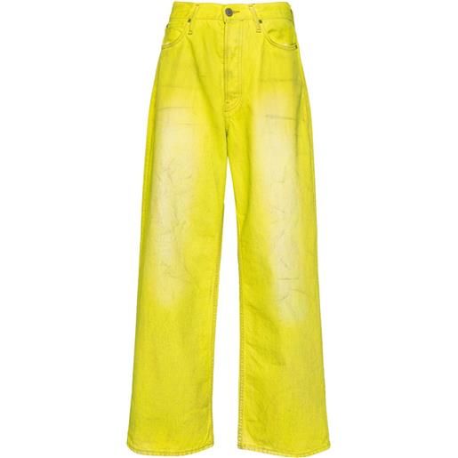 Acne Studios jeans a gamba ampia 1981 - giallo