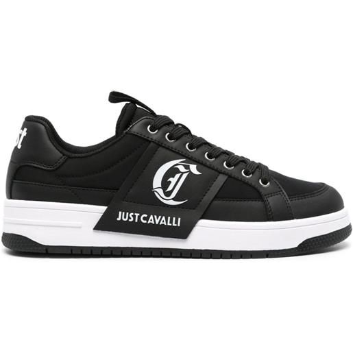 Just Cavalli sneakers con logo goffrato - nero