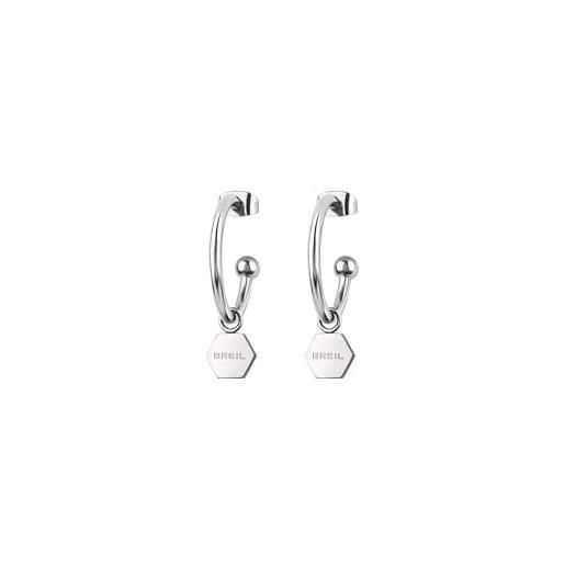Breil orecchini breil collezione earrings-promise in acciaio colorato per donna