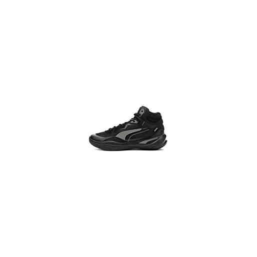 PUMA playmaker pro mid, scarpe da basket unisex - adulto, PUMA black, 43 eu